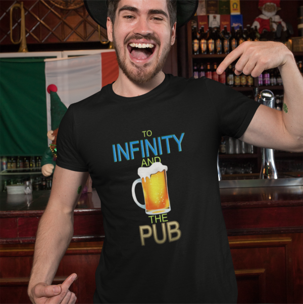 To Infinity and the Pub Unisex Tee - Product Image 2