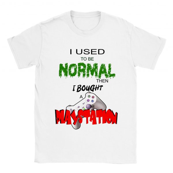 I Used To Be Normal Tee - white