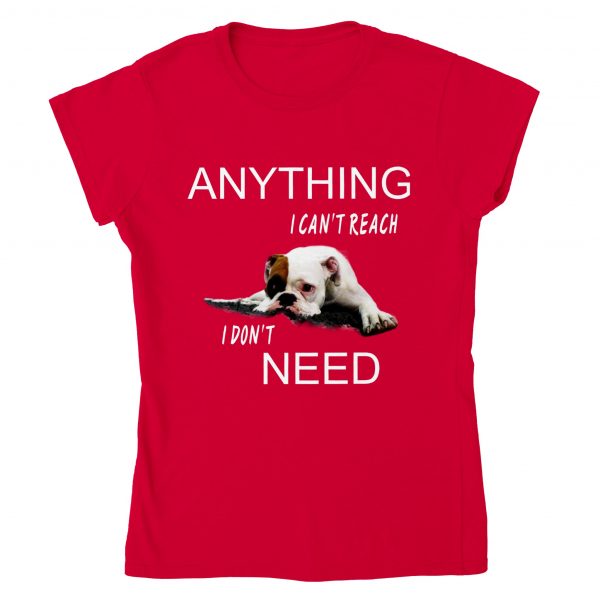 Anything I Can't Reach Crewnect Tee - Red