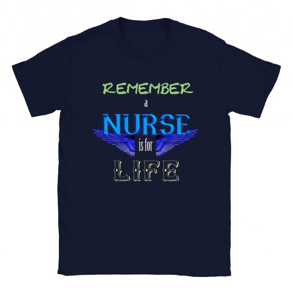 Remember a Nurse Unisex Crewneck Tee - Navy
