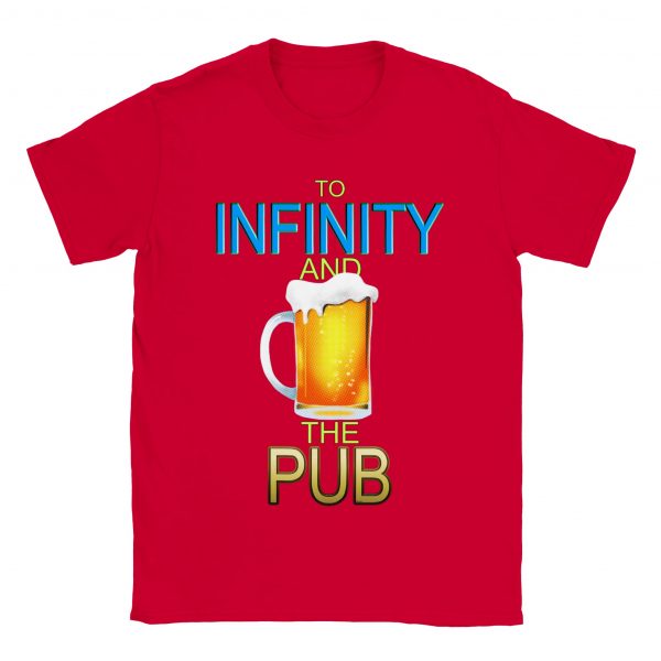 To Infinity and the Pub Unisex Tee - Red