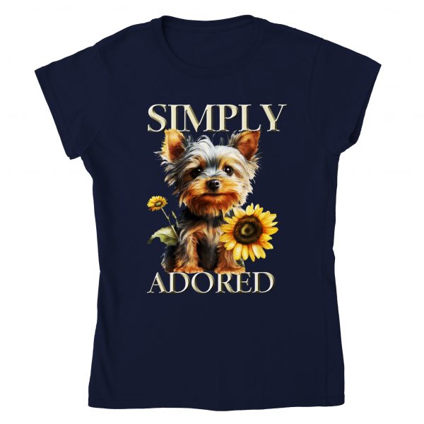 Simply Adored Terrier Tee - Navy