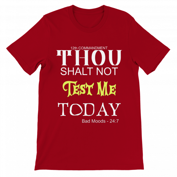 12th Commandment unisex Tee - Red