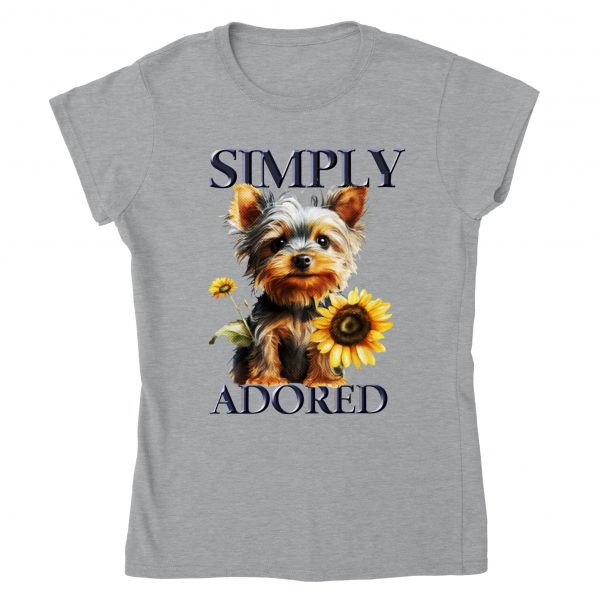 Simply Adored Terrier Tee - Sports Grey