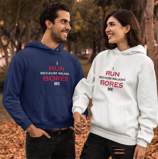 I Run Because Unisex Hoodie - Product Image