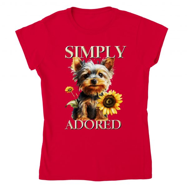 Simply Adored Terrier Tee - Red