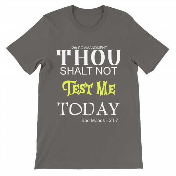 12th Commandment unisex Tee - Asphalt