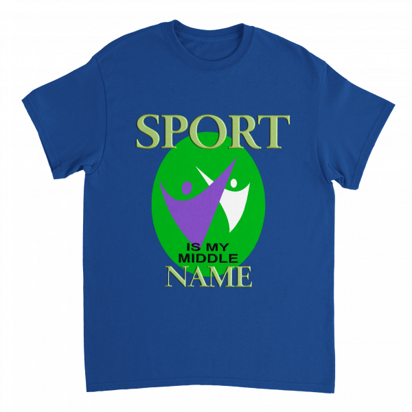 Sport Is My Middle Name Unisex Tee - Royal
