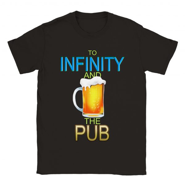 To Infinity and the Pub Unisex Tee - Black