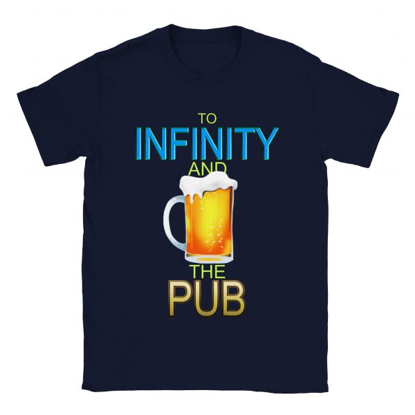 To Infinity and the Pub Unisex Tee - Navy